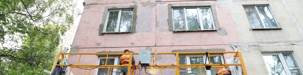 В Новых Химках на улице Дружбы капитально отремонтируют фасад жилого дома