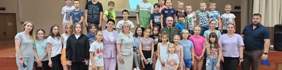 Химкинские школьники встретились с ветераном боевых действий