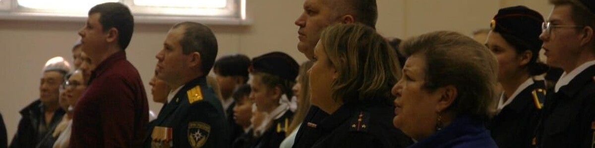 Полицейские в Химки приняли участие в торжественном мероприятии «Посвящение в кадеты»